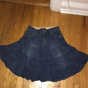 western inspired ruffle skirt
